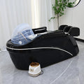 custom.Barber Furniture Black Therapy Hairdressing Shampoo Bed Modern Luxury Massage Washing Bed with Circul