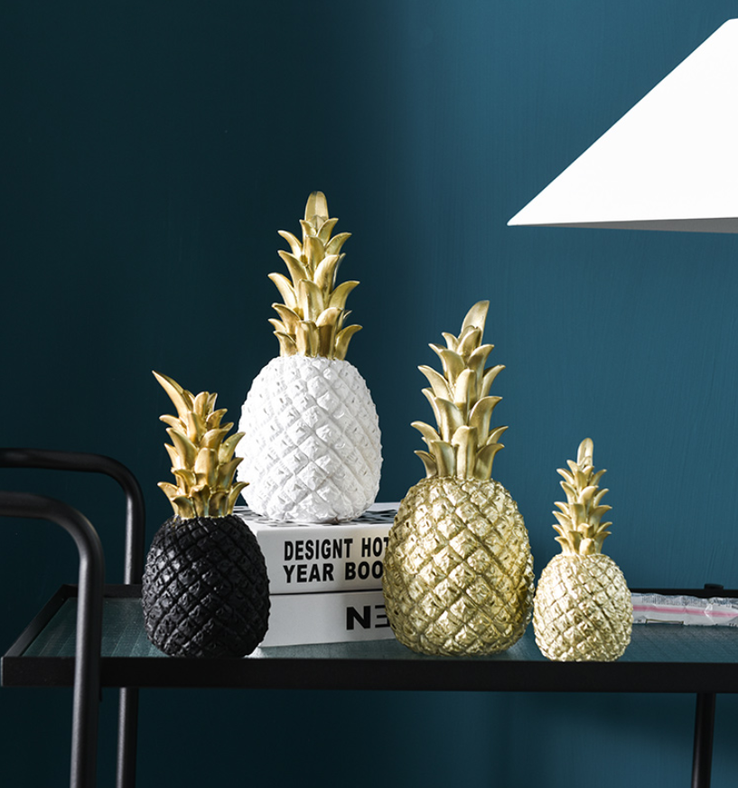 decoracion piña dorada